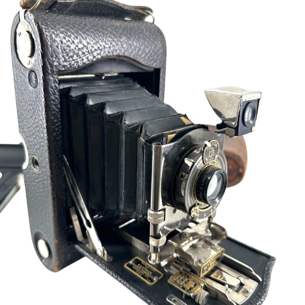 Vintage 1927 No. 3A Autographic Kodak Folding Camera w/ Case Collectible